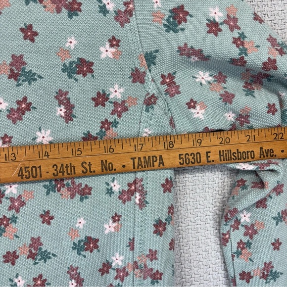 Fat Face The Airlie Sweatshirt Jumper 1/4 Zip Floral Print Blue Cotton Pocket 4 - Picture 8 of 9